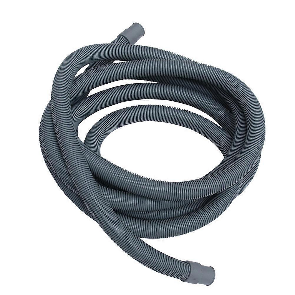 Washing Machine Hose Drain Pipe Extension Tube 2Pcs Automatic Roller Grey