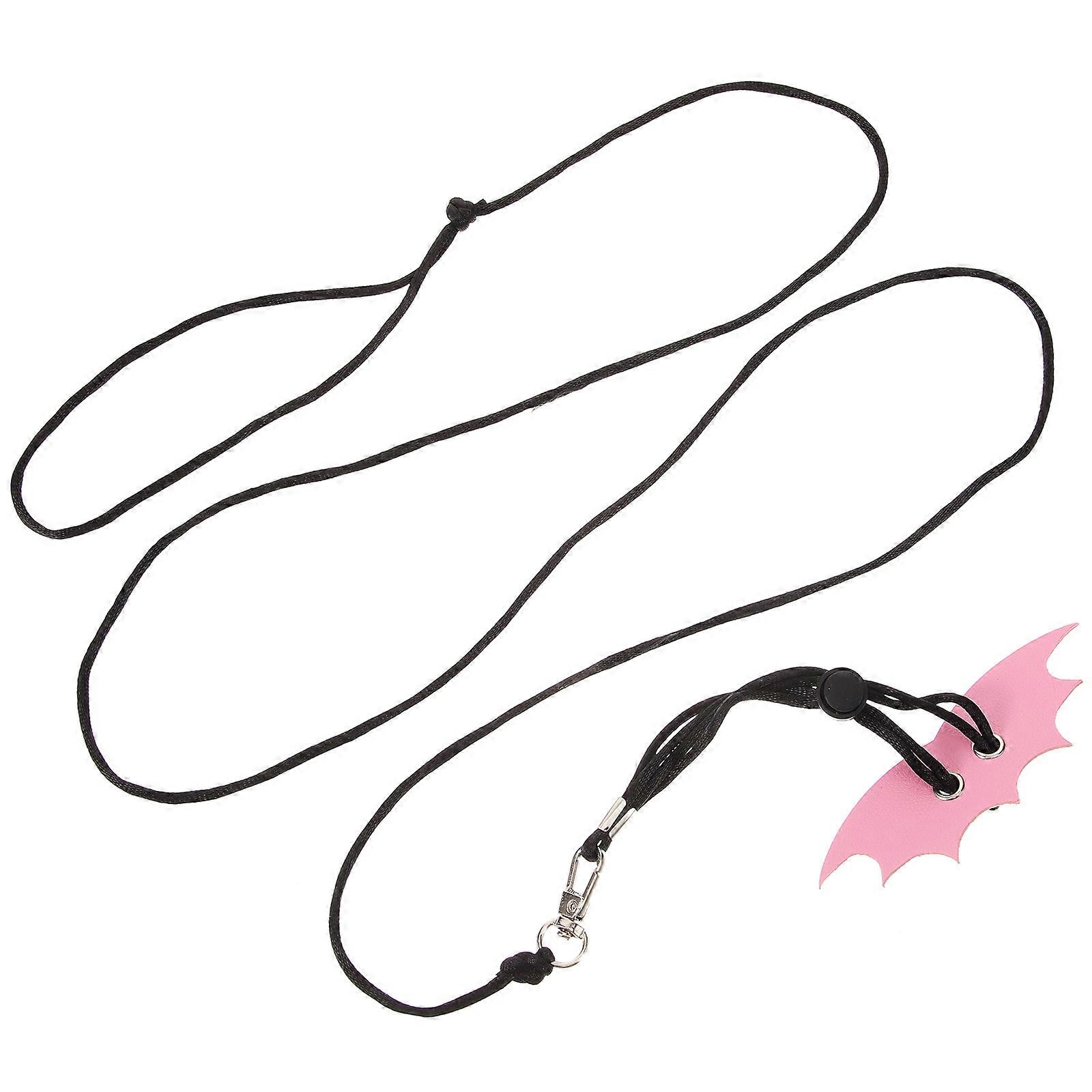 Small Reptile Lizard Leash Harness Rope for Training Use 5Sets Pink