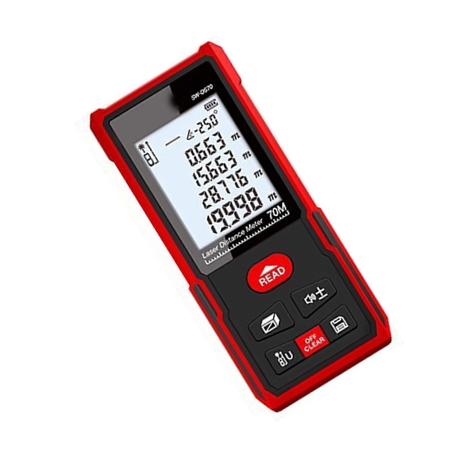 Long Ranges Distance Meter Small & Lightweight Distance Meter ABS Ideal for Large Space Surveys  DS70