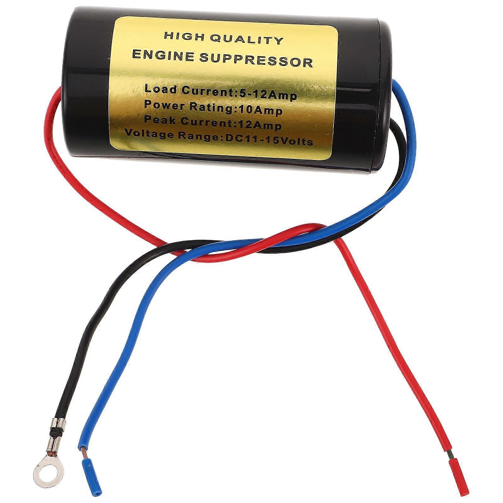 Noise Filter: 10 AMP HUM Filter Engine Suppressor - Noise Suppressor Stereo Car Audio Part Compatible with Multiple Car Models