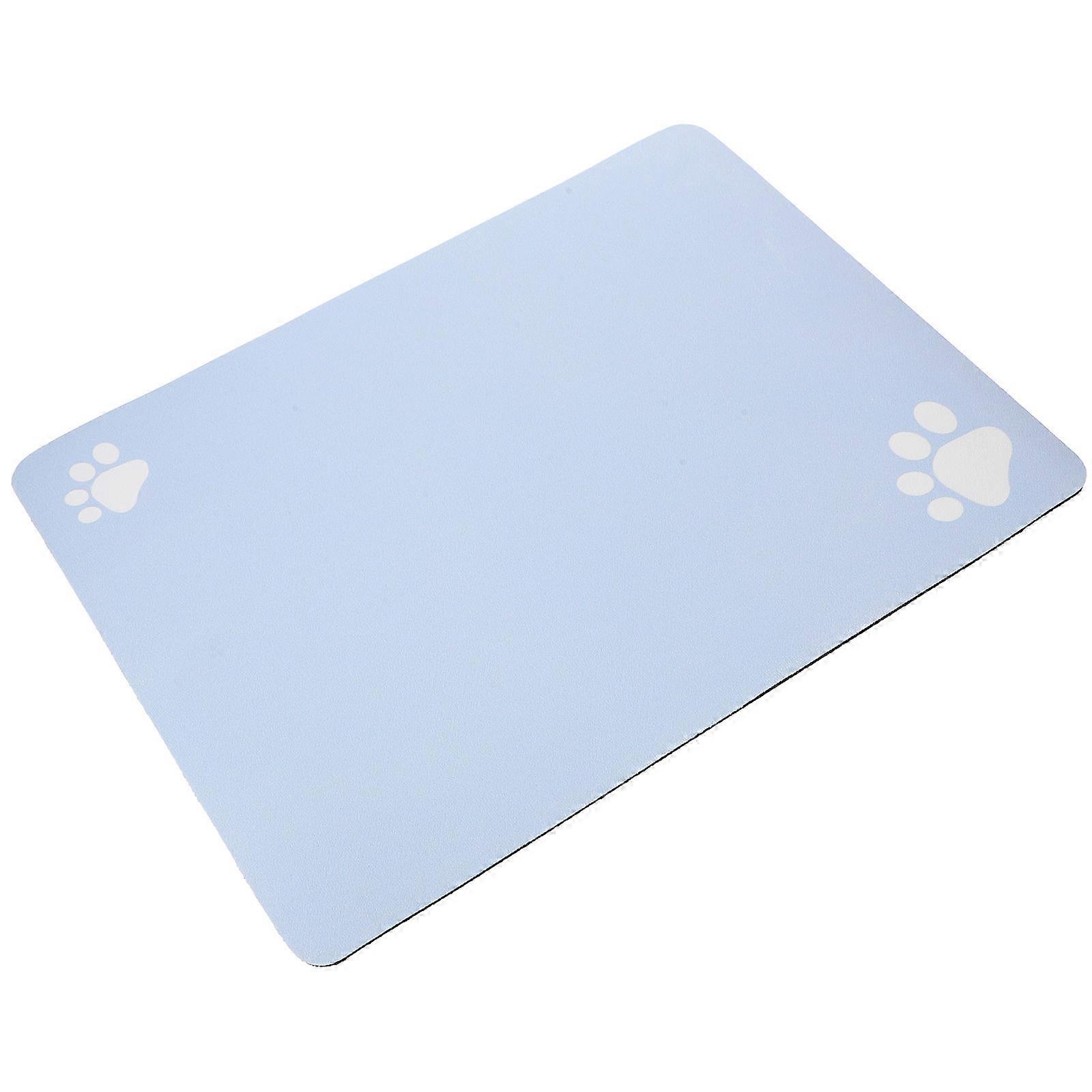 Pet Feeding Mat for Quick Drying 5Pcs Set Sky-Blue