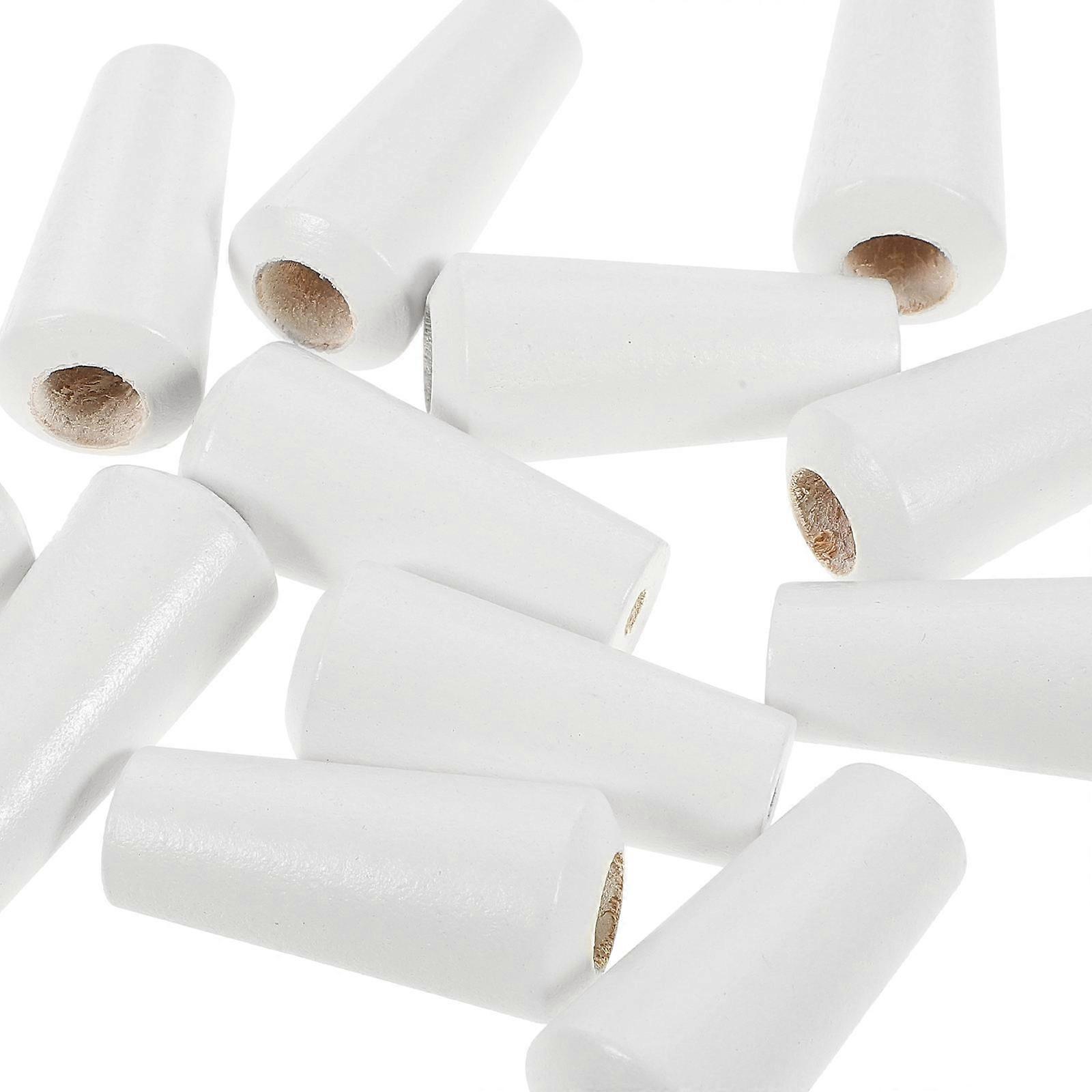 Wood Cord Knobs Blind Cord Pulls for Window Blinds 12Pcs White Set