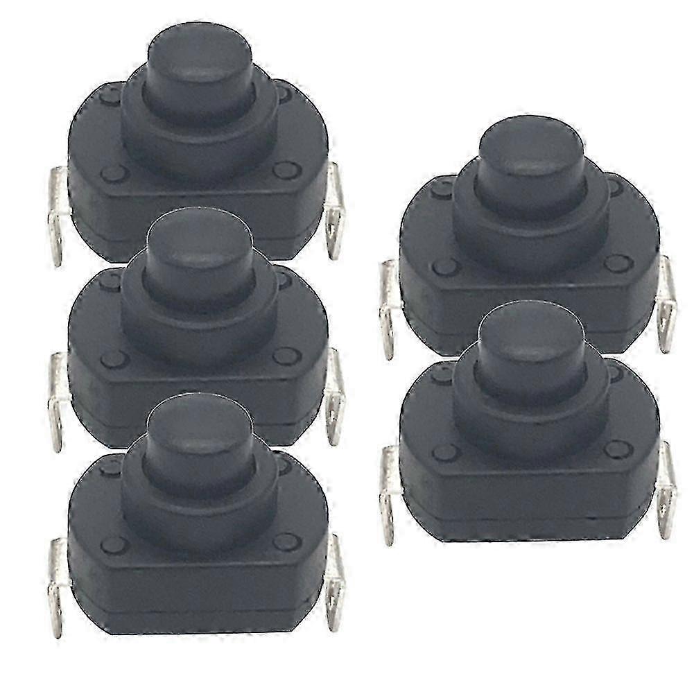 26-27 Flashlight Switch Button Power Self-Locking 6A Flashlight Button Ship-Type High Current Press to Power on 13.9mm