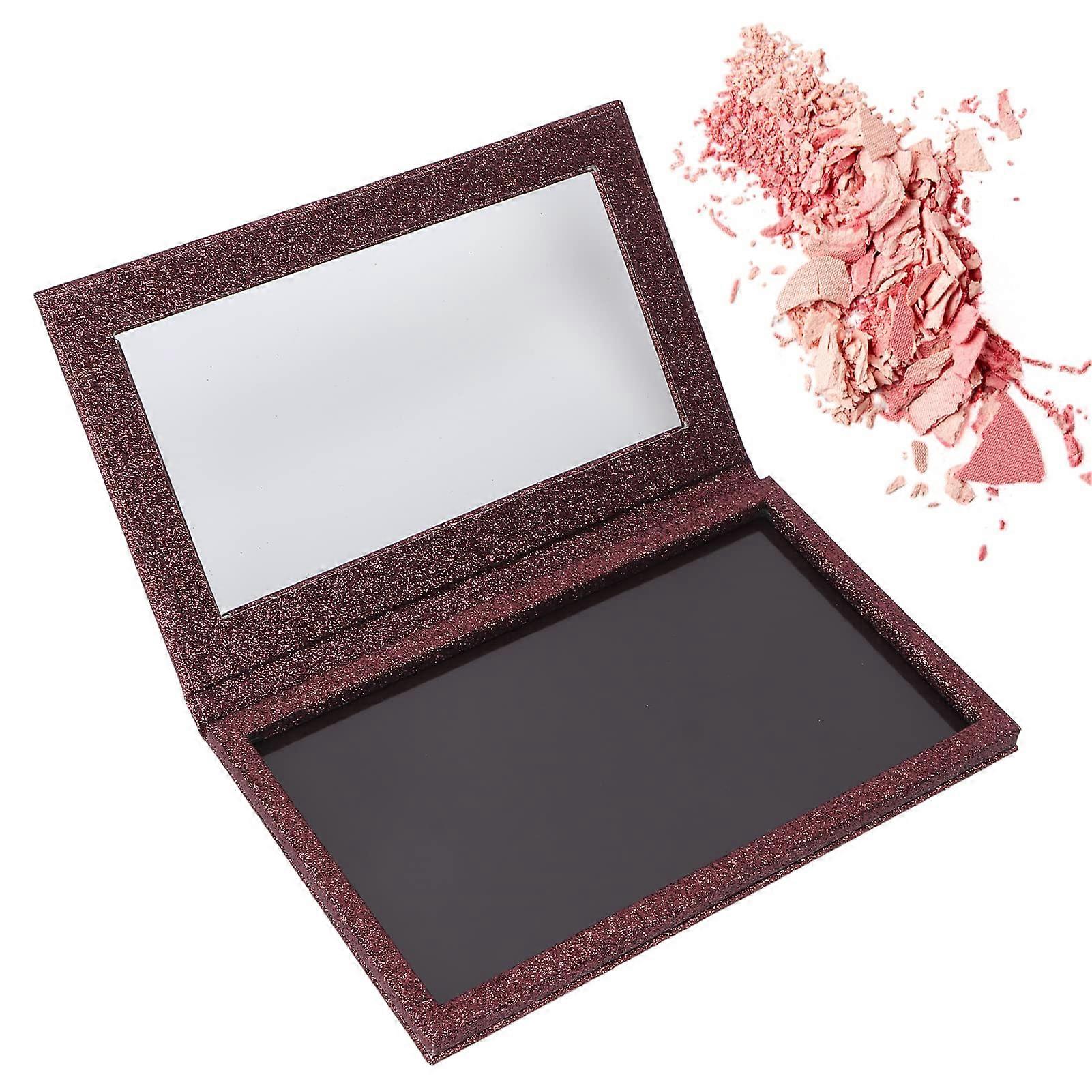 Magnetic Makeup Palette with Mirror, Empty  Organizer for Eyeshadow Lipstick Blush