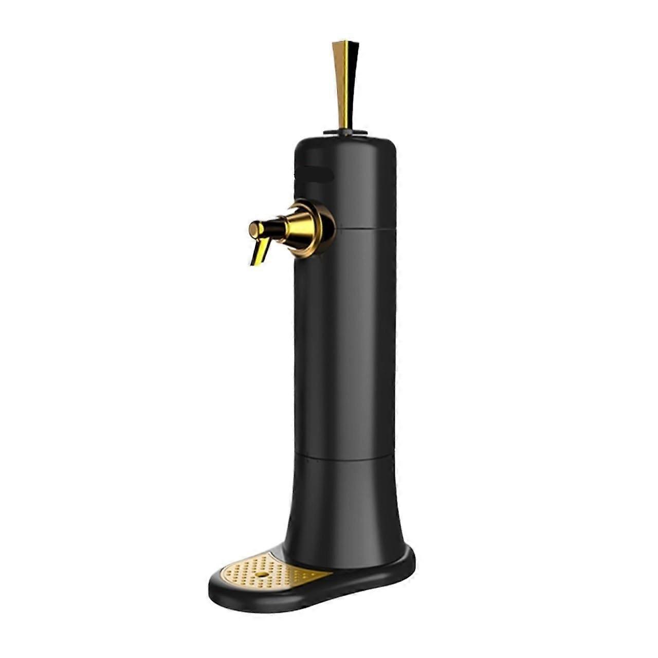 Beer Dispenser Tower with Supersonic Foam Technology, Battery Powered, Fits Multiple Can Sizes, Black