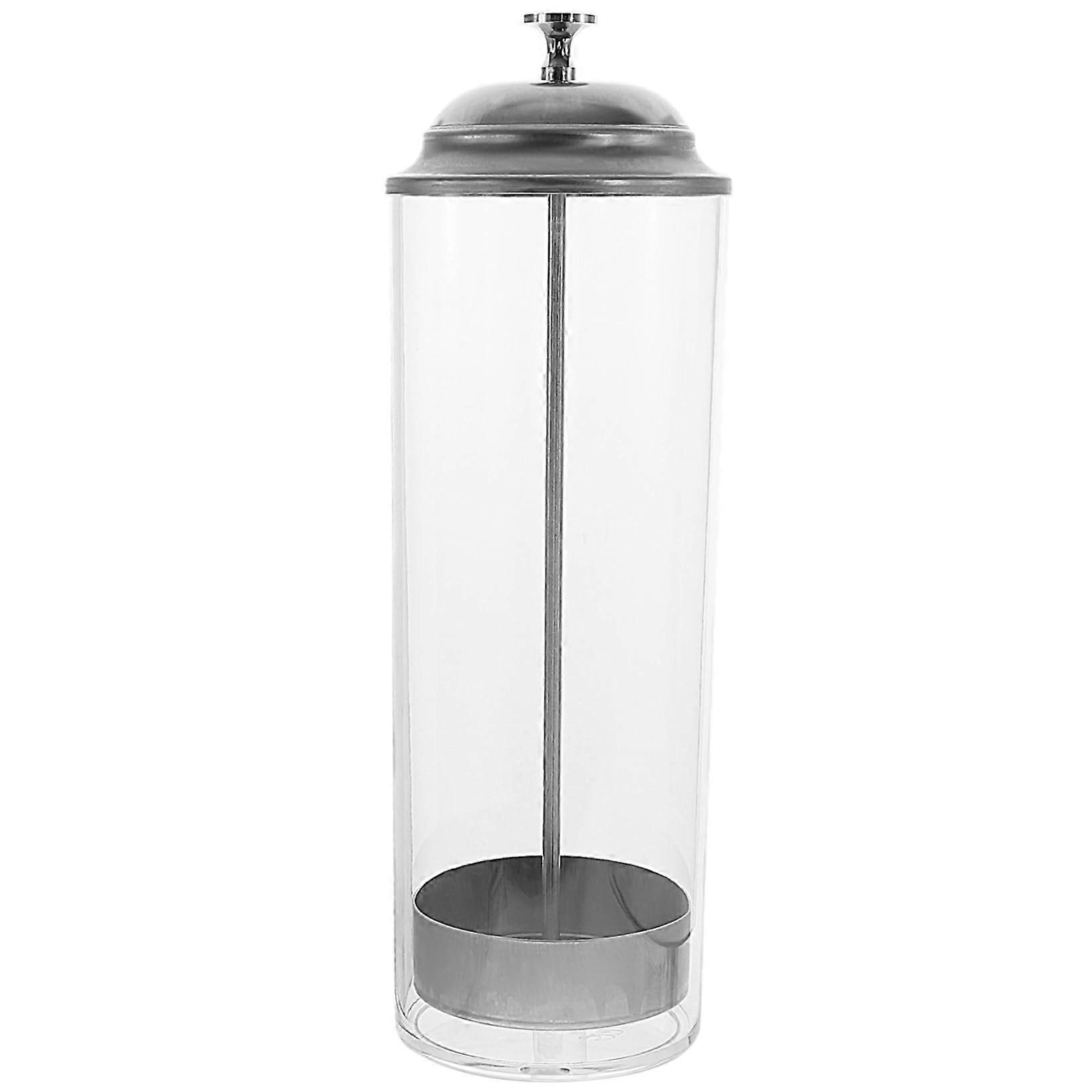 Dustproof Straw Dispenser with Lid Plastic Straw Holder for Kitchen Cafe or Milk Tea