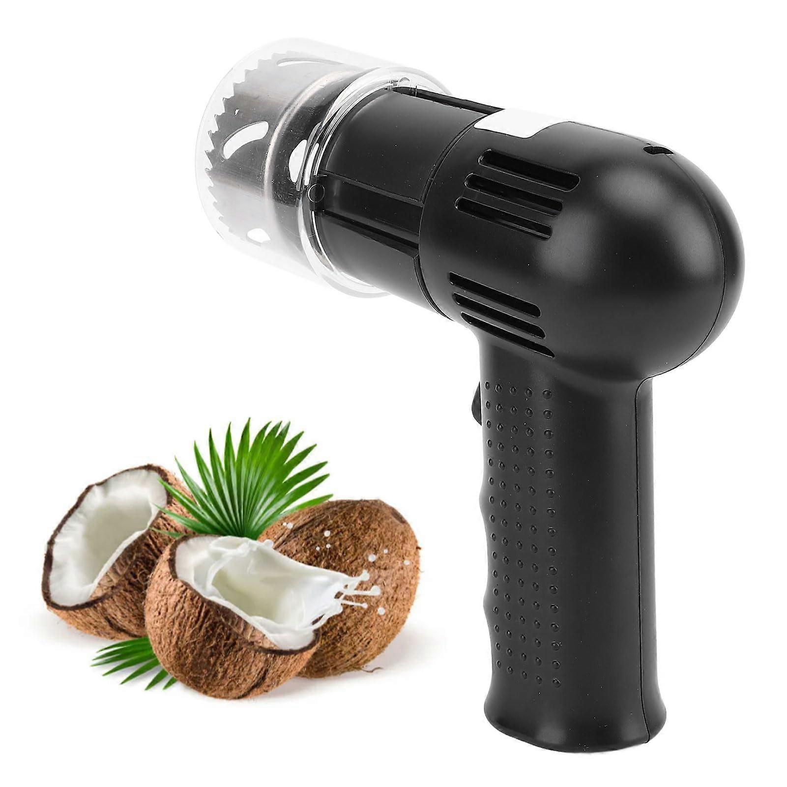 Electric Coconut Opener Automatic Tool with Fast Safe Operation for All Coconuts Stainless Steel