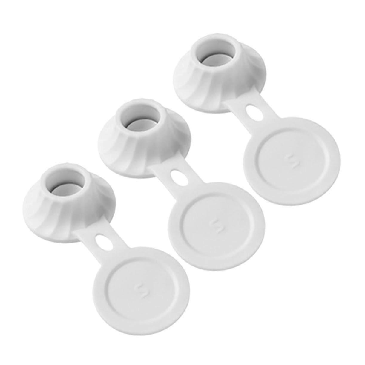 3pcs Leakproof Inverted Bottle Caps for Shampoo Lotion Condiment Bottles Wide Compatibility