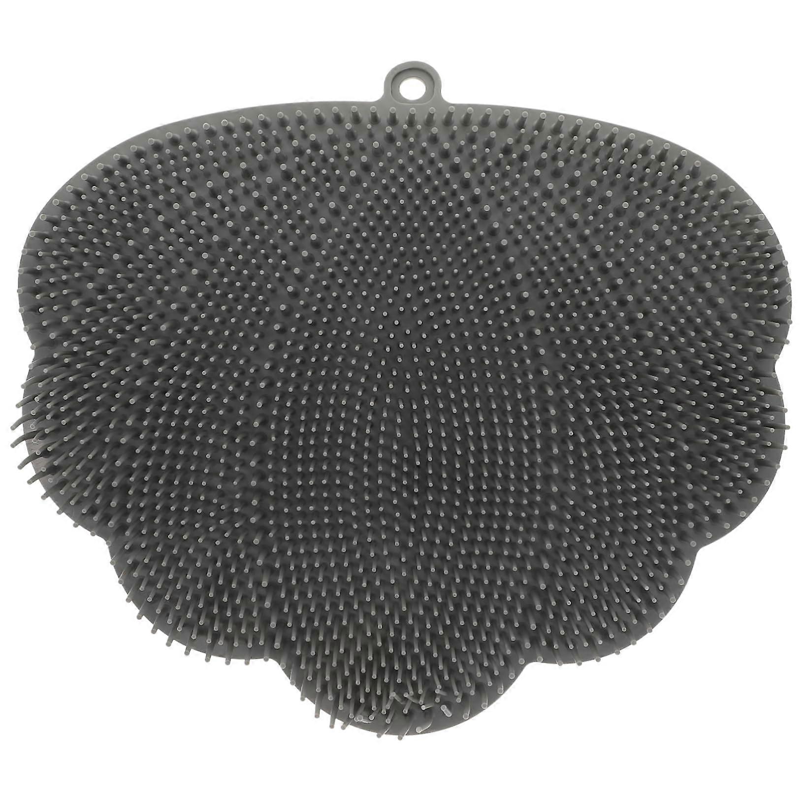 Shower Foot Scrubber and Silicone Back Scrubber Pad, WallMounted Hands Design