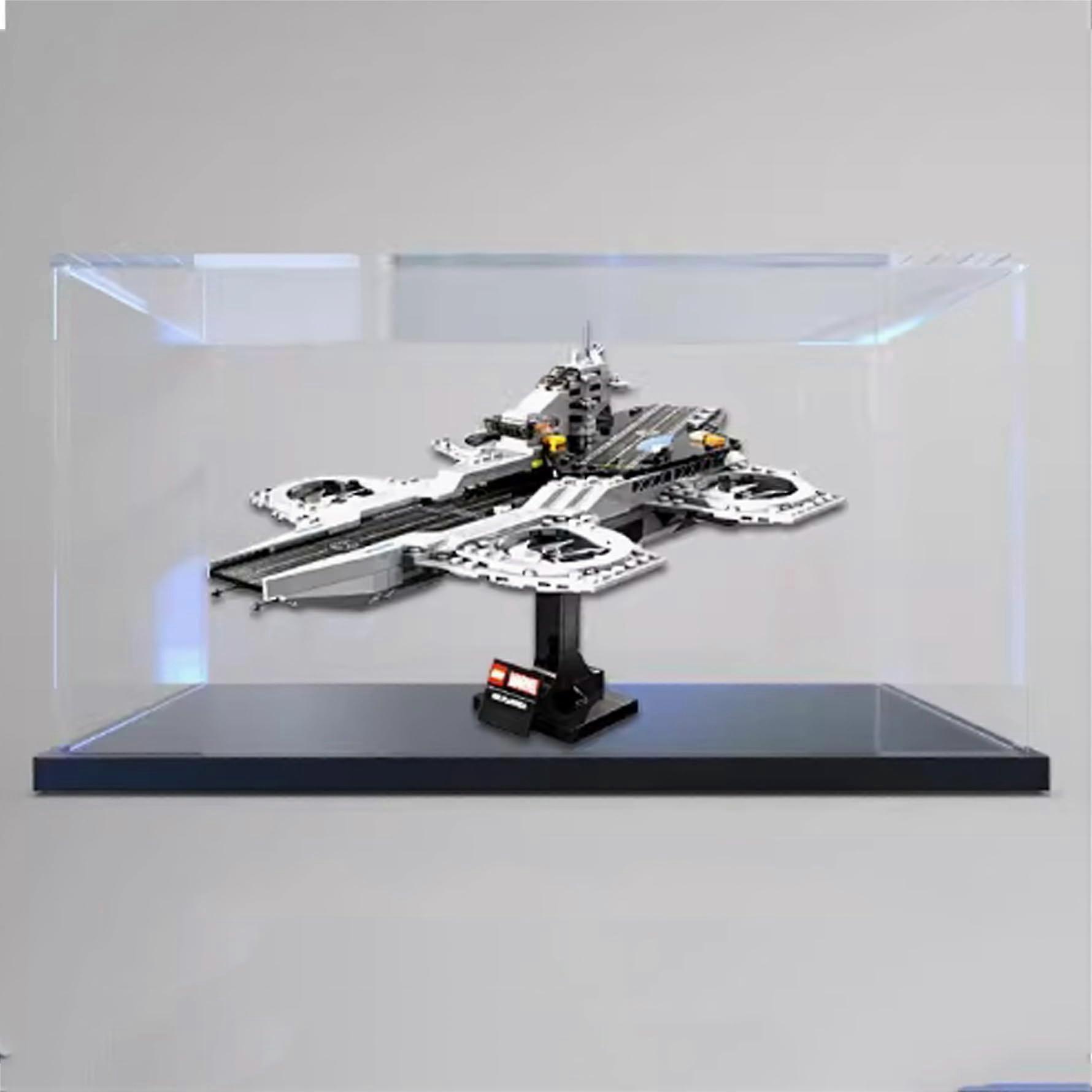 Display Case for  76295 Model, Clear Acrylic Dustproof Case with Black Base