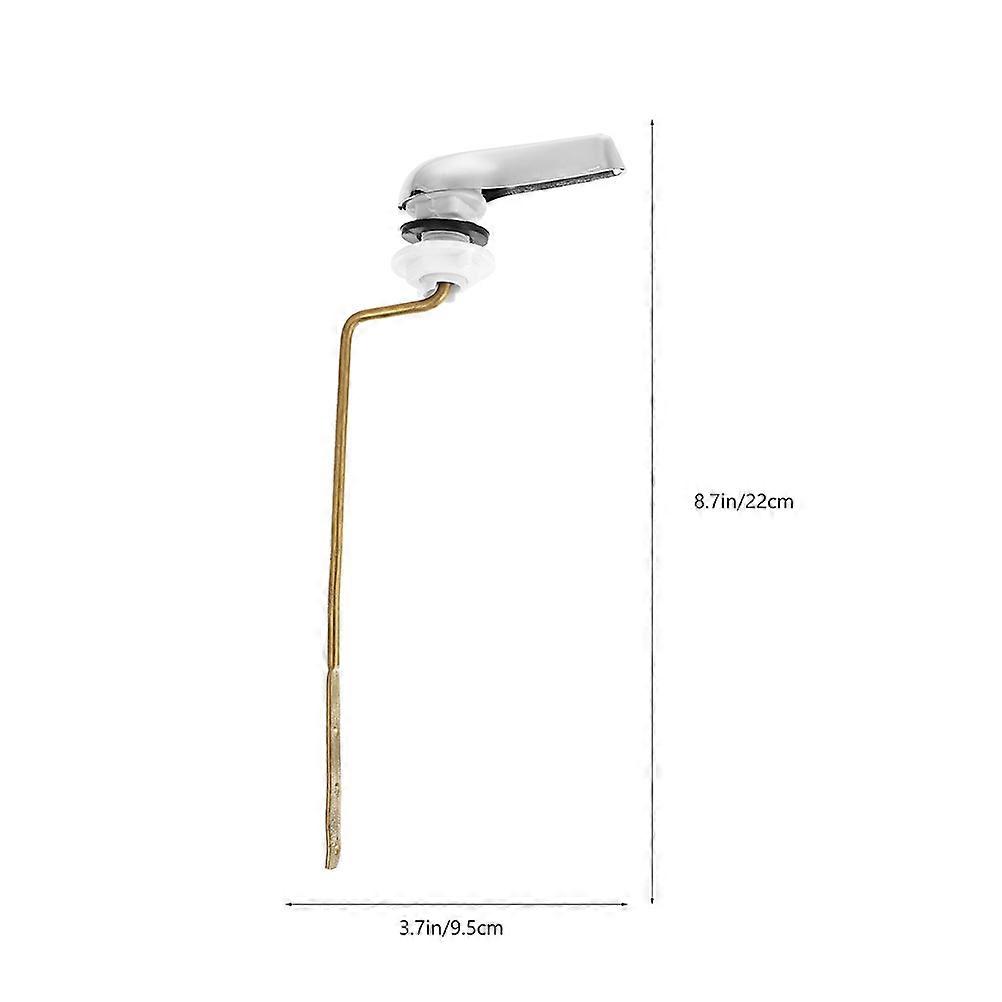 ABS Toilet Flush Handle Replacement Kit Side Mount 3Pcs for Home Use