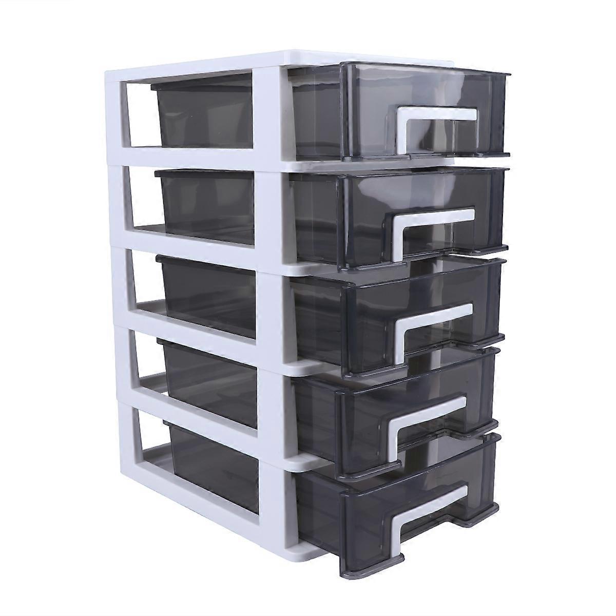 Desk Storage Cabinet Drawer Type Closet for Organizing Five-Layer Plastic Storage Rack
