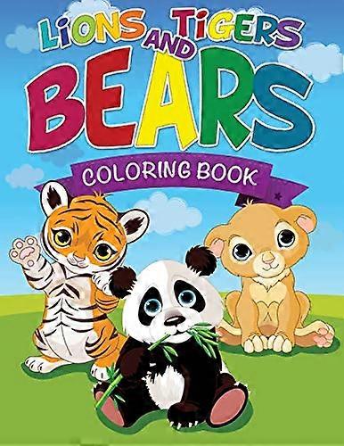 Lejon, tigrar och björnar målarbok