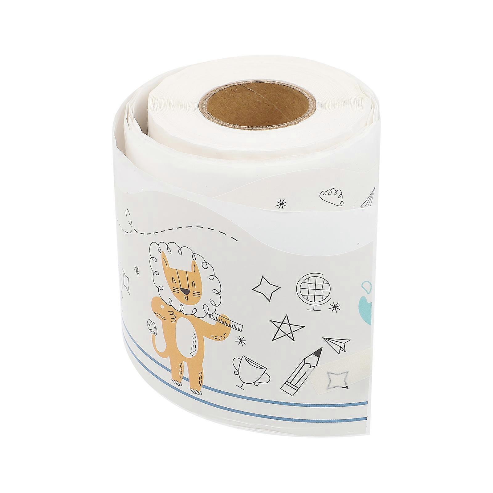 Back-to-School Sticker Blackboard Border Decorative Sticker 4 Rolls