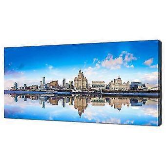 Panorama-Puzzlespiel „Stadtbild der Liverpooler Uferpromenade“ für Erwachsene und Kinder (H2140)