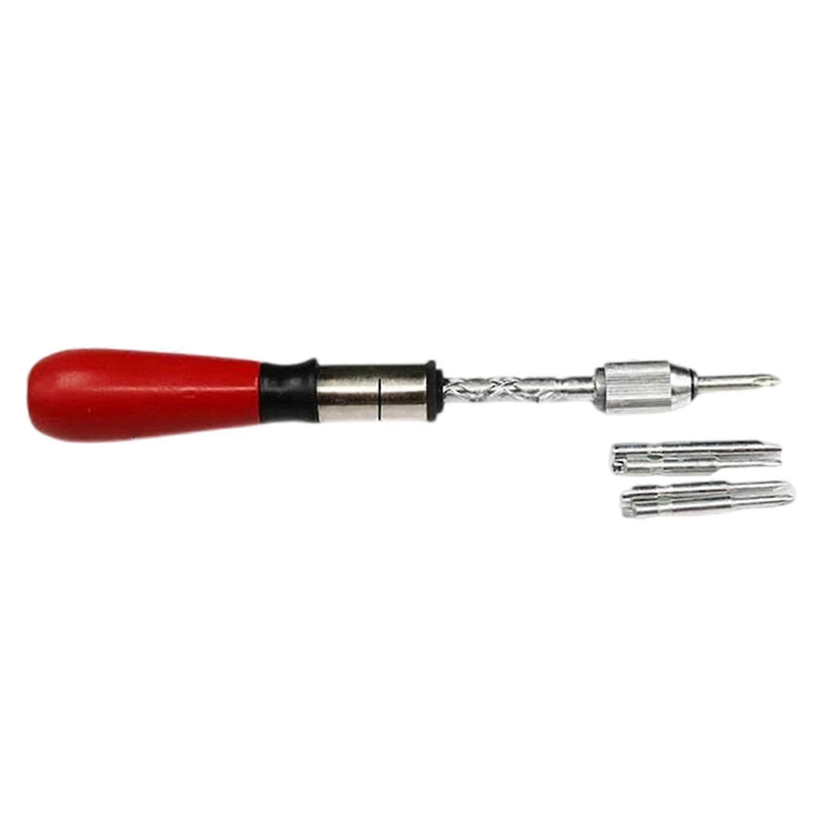 Semi Automatic Screwdriver Push Pull Handle Ratcheting Screw Driver with Replaceable Bit for Project Accessories