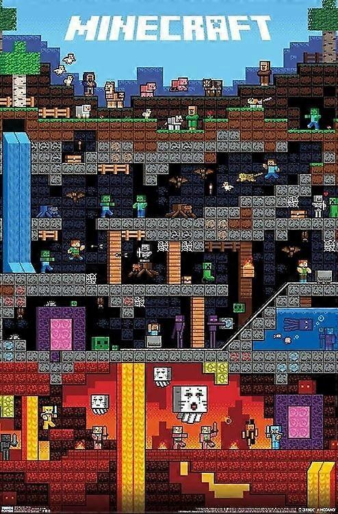 MINECRAFT - Dřevěné puzzle WORLDLY - 18329 -A1087