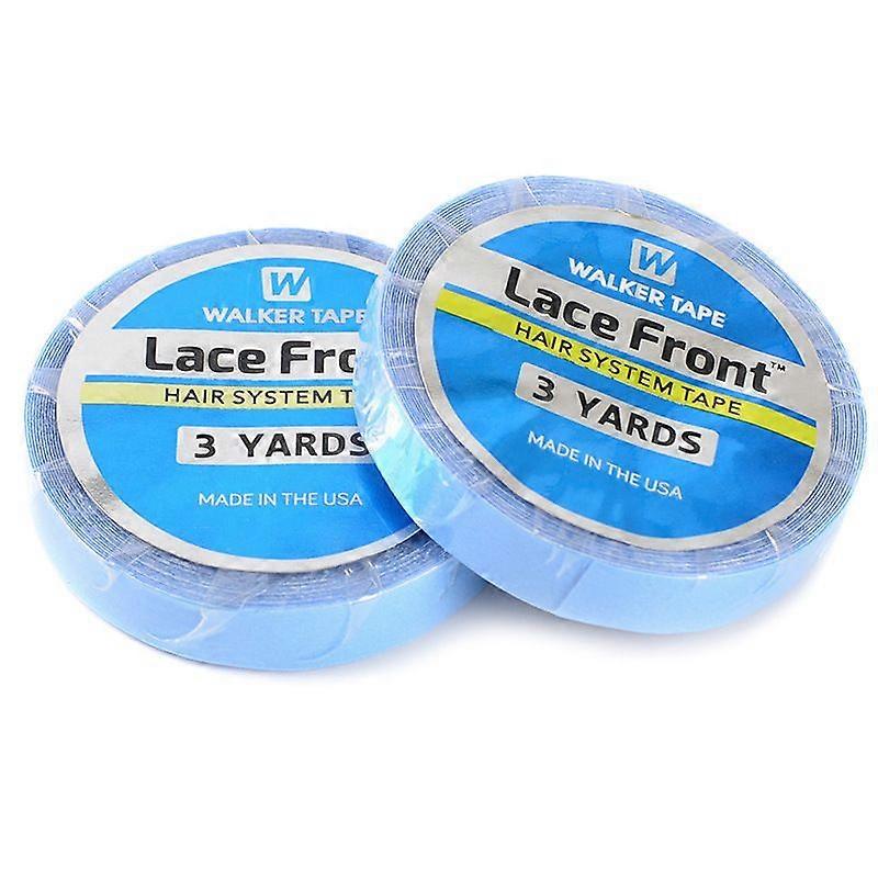 Ruban adhésif double face pour extensions de perruques en polyuréthane (bleu)