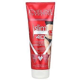 Eveline Kosmetik, Slim Extreme 4D, Konzentrierter Thermoaktivator zur Fettverbrennung, 8,8 fl oz (250 ml)