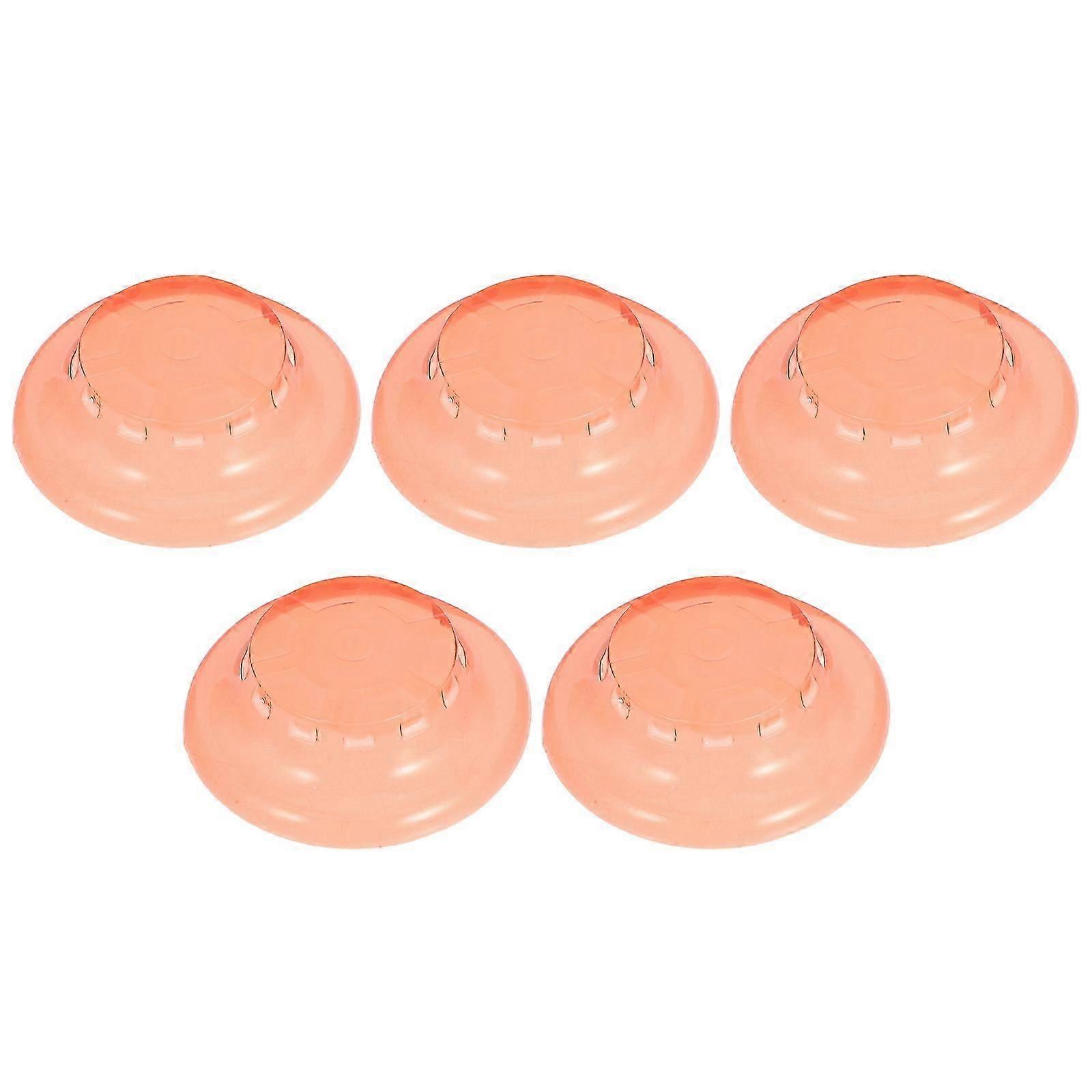 Detector Protective Cover for Home Use Plastic Red 5Pcs