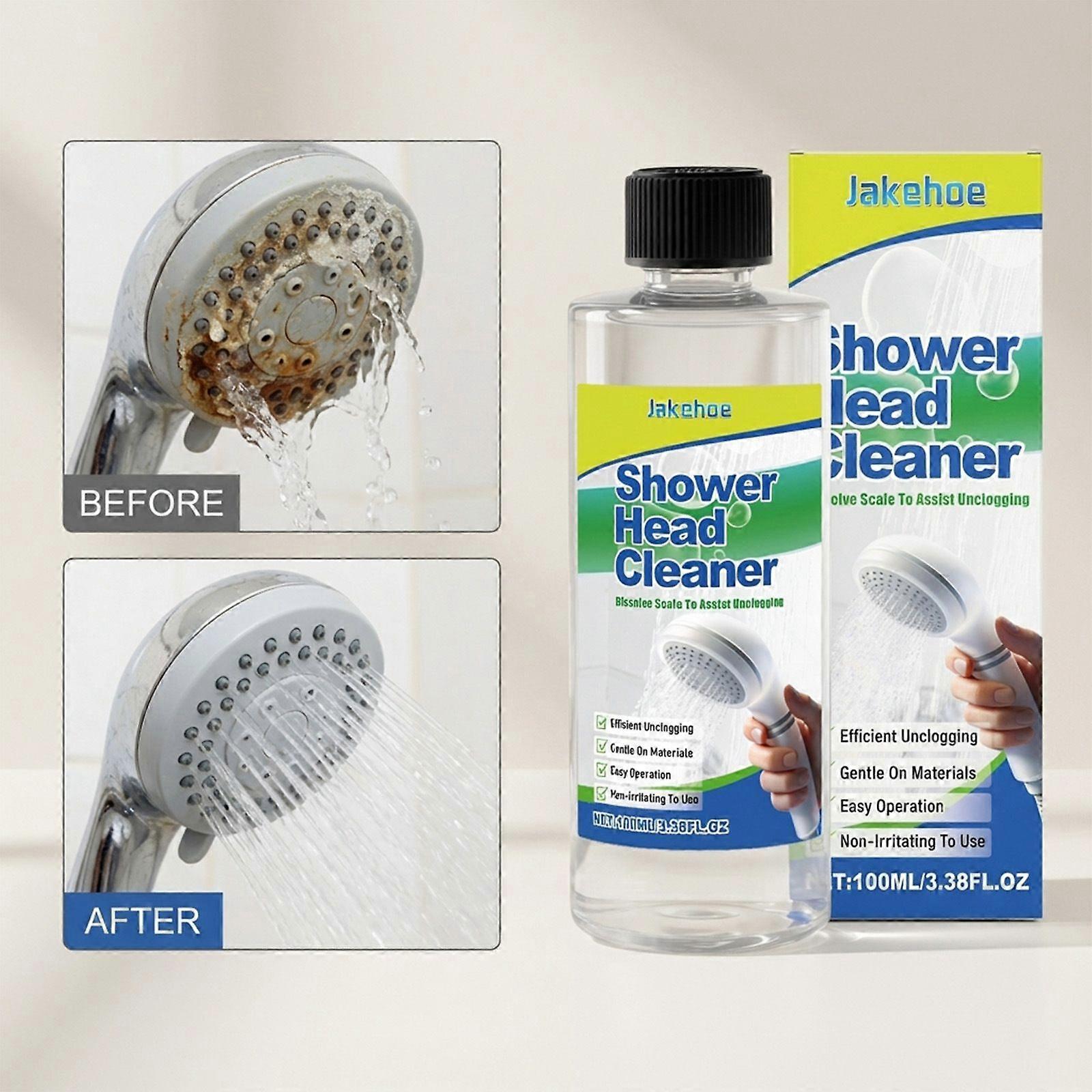 Shower Head Cleaner, Limescale & Clog Remover Solution