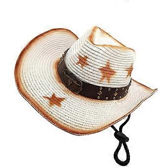 2026 Good!! Cool and Comfortable Straw Hat Fashionable Unisex Hat Stylish Straw Sun Hat for Halloween Festivities and Make Up solid white