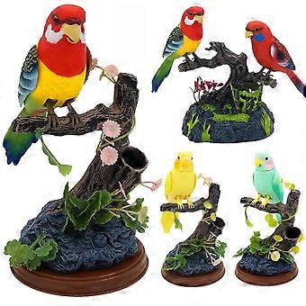 Interactive Voice-Controlled Electronic Bird Toy, Realistic Simulation Parrot with Learning, Recorder Gift for Children