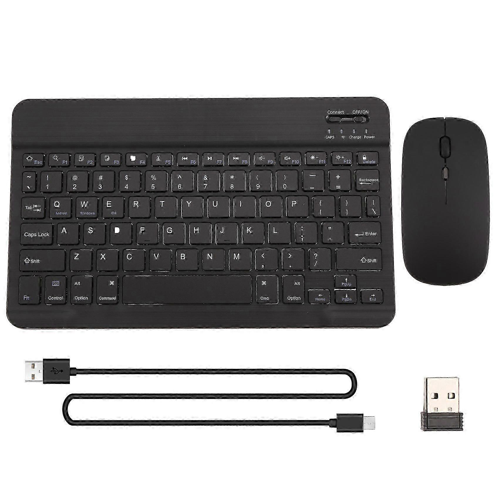 Ultra-Thin Silent Wireless Bluetooth Keyboard and Mouse Set Suitable for Tablet Notebook Bluetooth Keyboard