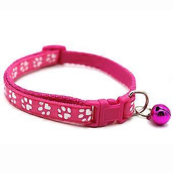 Collier Anti-puces Pour Animaux De Compagnie Rglable Chien Chat Lapin Cou Sangle Protection De Scurit Red