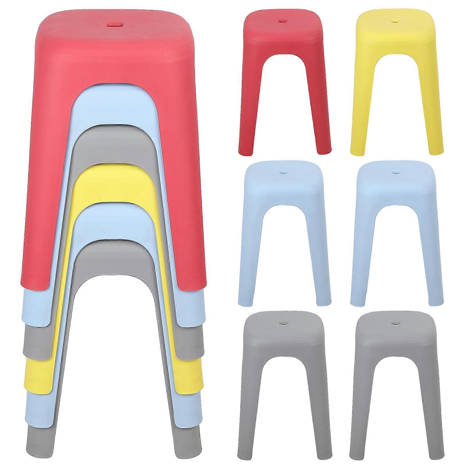 Stackable Stools with Round Design for Kitchen and Bar