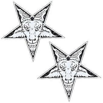 Hellhorned Hex Goat White Glitter Nipple Cover Nipztix Pasties for Festival, Raves, Lingerie and More, Medical Grade Adhesive, Waterproof Sweatproof, 