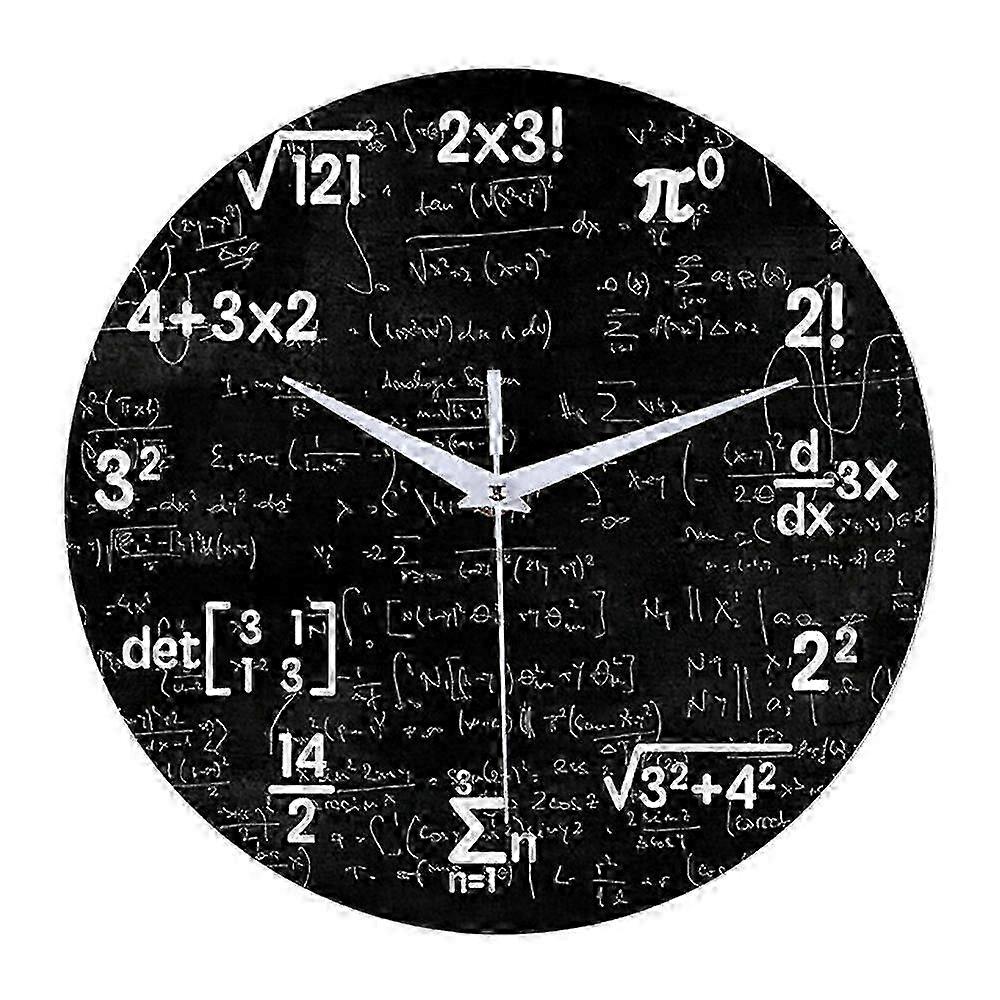 Math Wall Clock,Mathematics Clock,for Kids Math Formulas Icons Wall Clock Classroom Decor,Gift for
