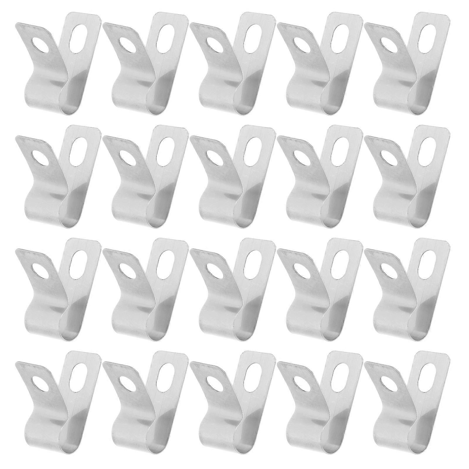 Cable Clamp Set U-Shape Prevent Slipping Home Wire Management 20Pcs