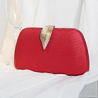 Abendtasche - Kleine Clutch Geldbörsen für Damen Hochzeit - Damen Abendhandtaschen formelle Umhängetasche für den Abend, rot