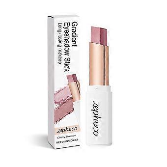 Zephoco Gradient Eyeshadow Stick (Cherry Blossom Powder) Offers A Gentle And Atmospheric Look That Highlights Color Without Flaking, With A Fine, Spar