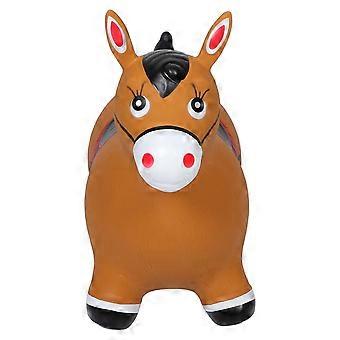 Light Brown Horse Bounce Toy for Toddlers with Durable PVC Material