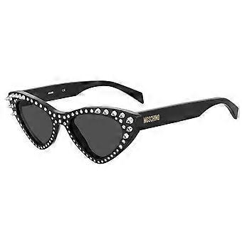 Moschino MOS006/S/STR 807/IR Full Rim Black Women Cat Eye Sunglasses UV3 Original