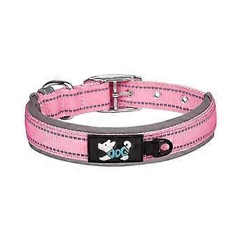 Dog Collar Color Contrast Reflective Padded For Large Pets Walking Neoprene