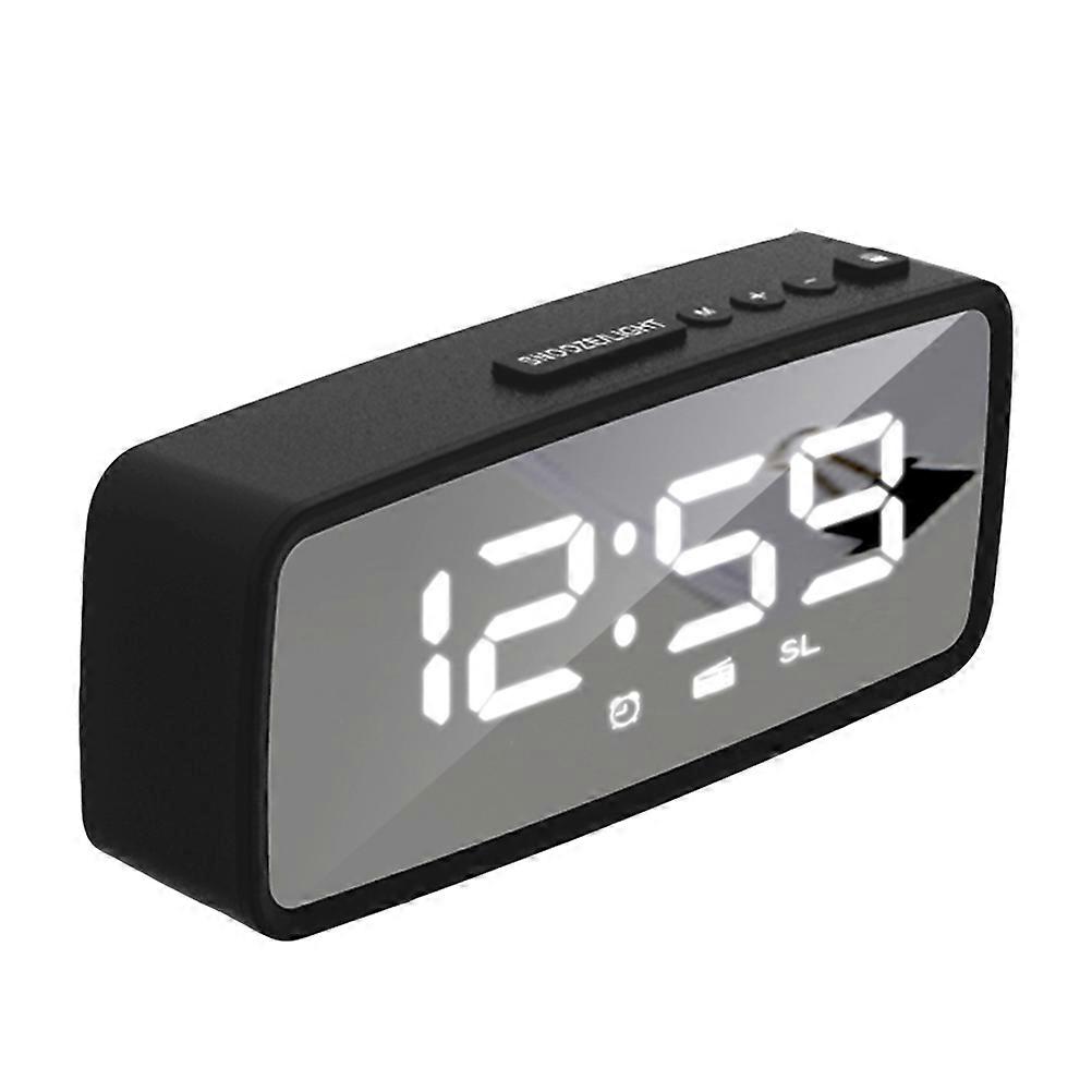 Radio Mirror Clock Simple LED Alarm Clock with Alarm Function 1Set