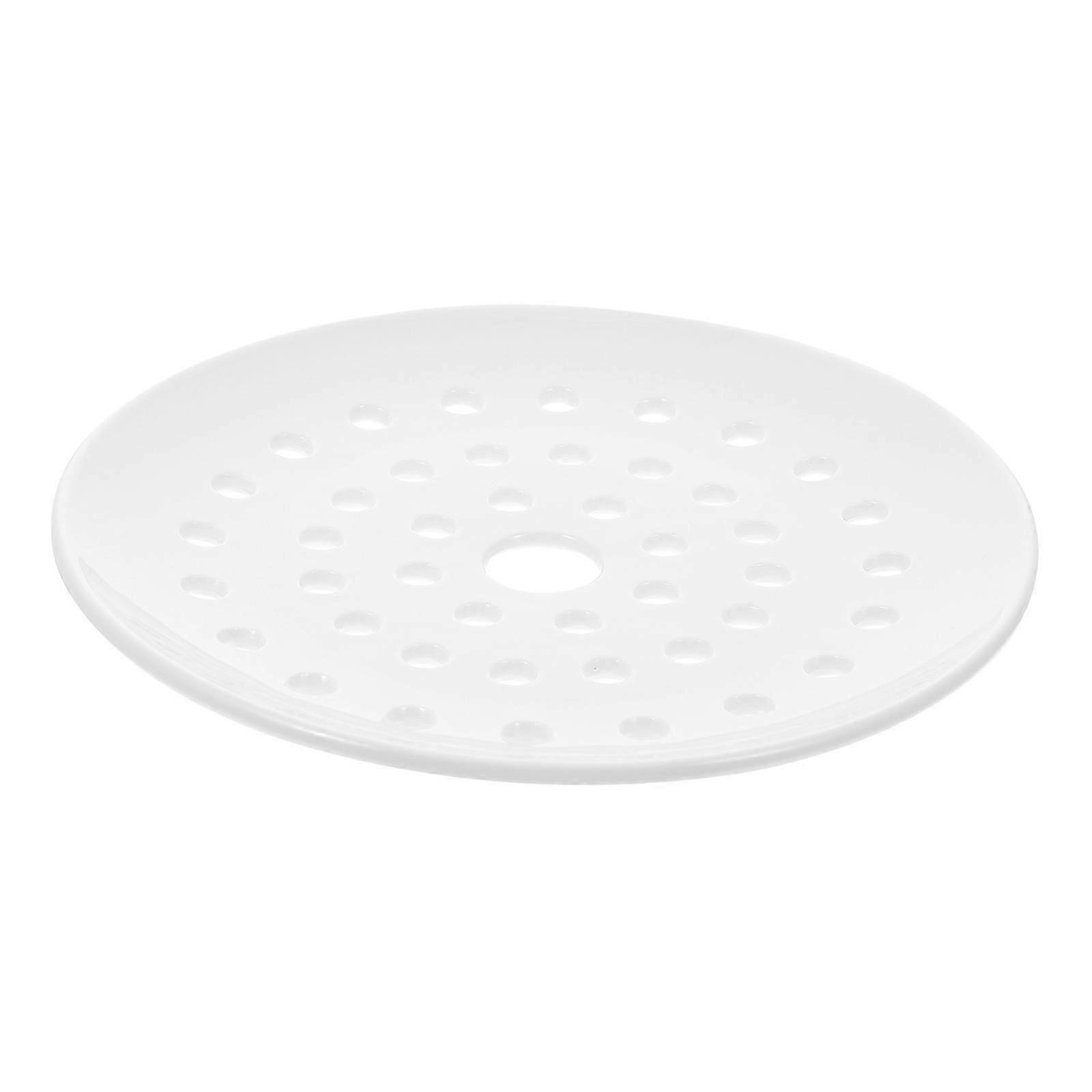 1Pc Versatile Ceramic Dumpling Steamer Fish Steaming Plate