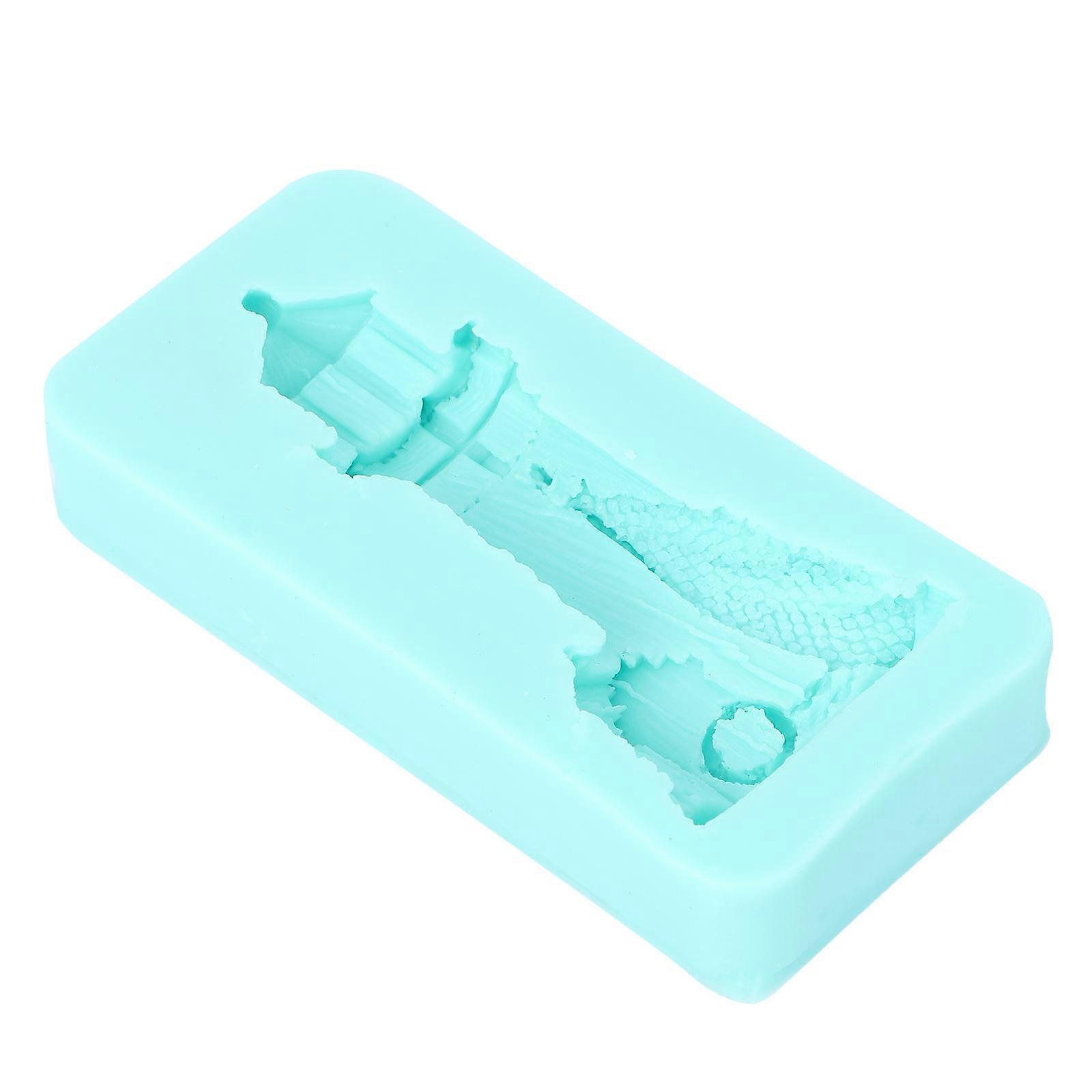 Fondant Cake Mold Lighthouse Silicone Mold for Baking 4Pcs Creative Cake Tools