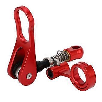 Alça de braçadeira de espigão de selim de bicicleta de liberação rápida e clipe de quadro traseiro de liga de alumínio para bicicleta dobrável Brompton anodizado vermelho