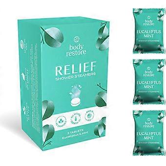 Shower Steamers Set ( Eukalyptus a Máta ) - Sada aromatických tablet do sprchy 3 pcs