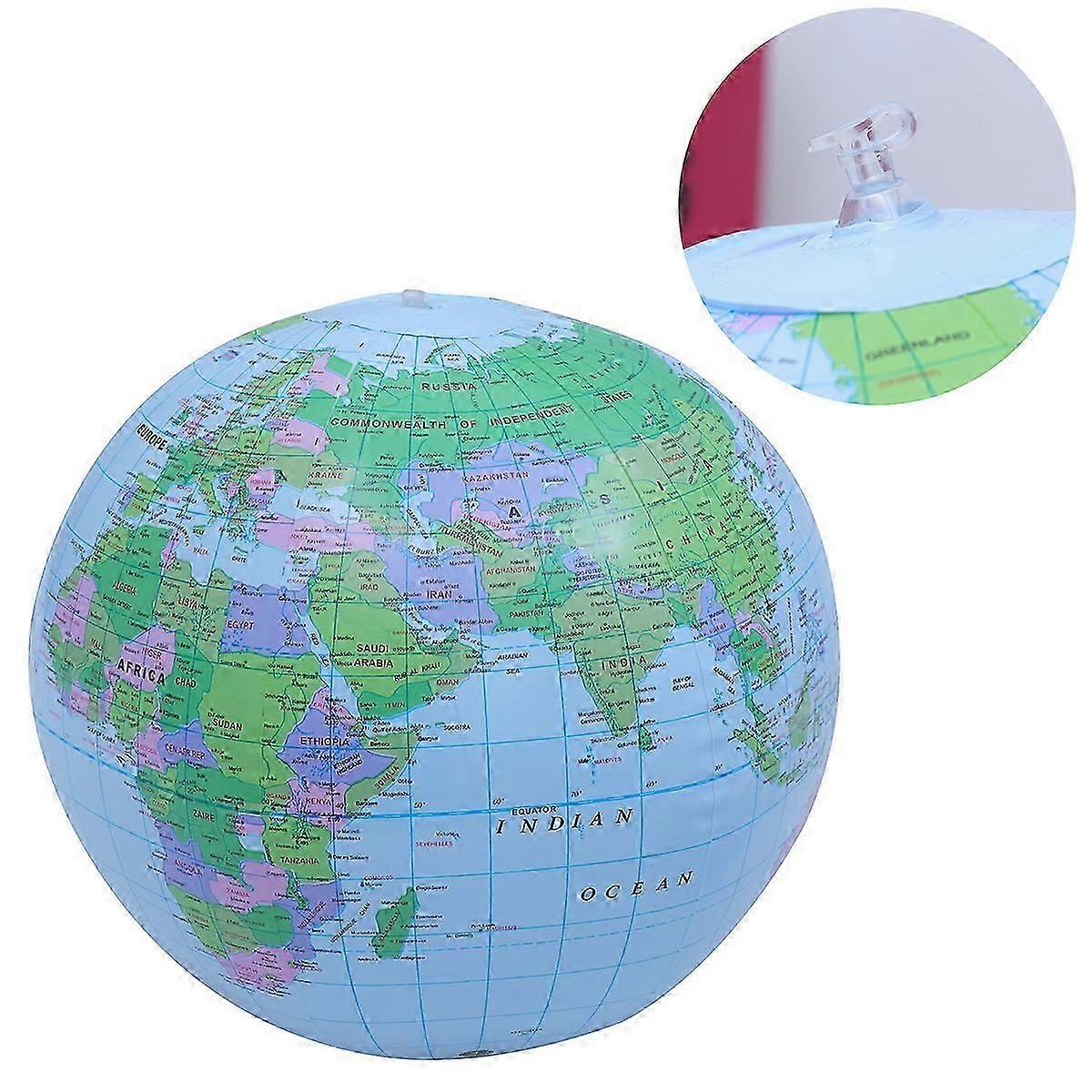 Educational Globe Ball Bounce Ball for Playing Use Blue