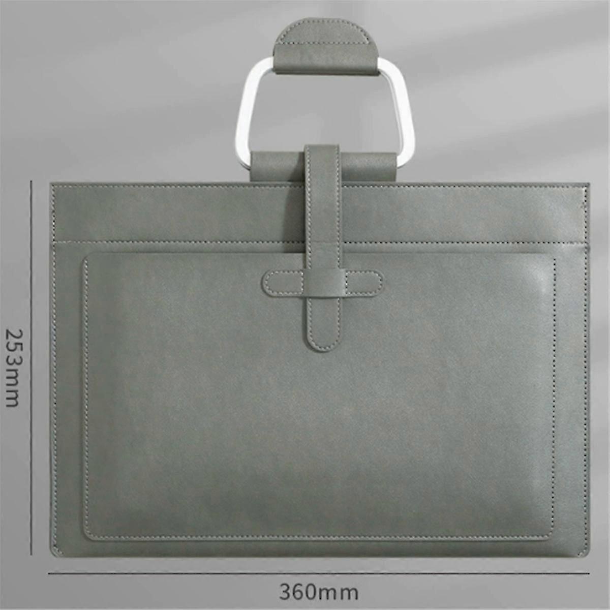 A4 Leather Document Bag Envelope Document Holder Quality PU Leather Document Pouch Document Organizer File Bag