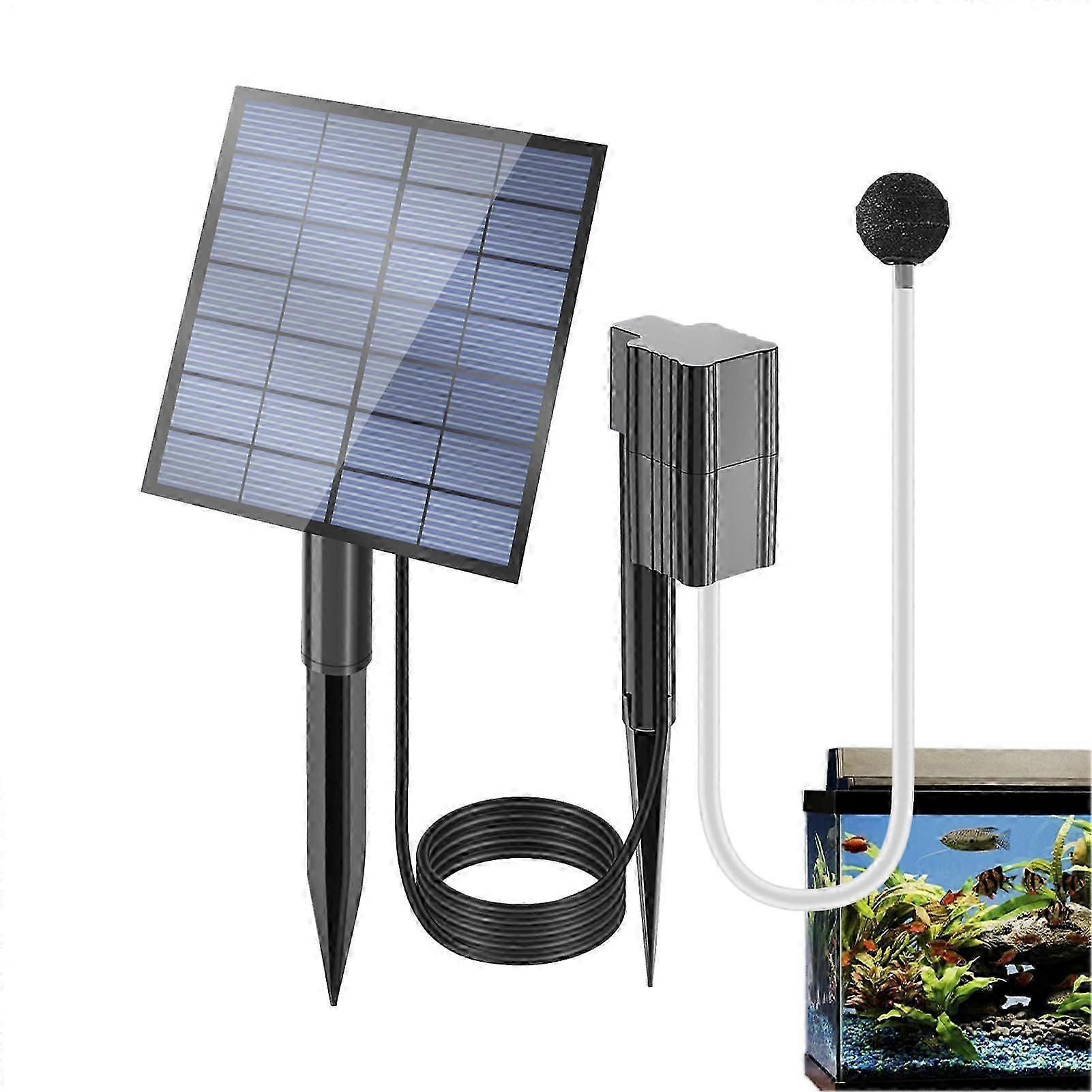 Eco Solar Pond Aerator Adjustable Panel