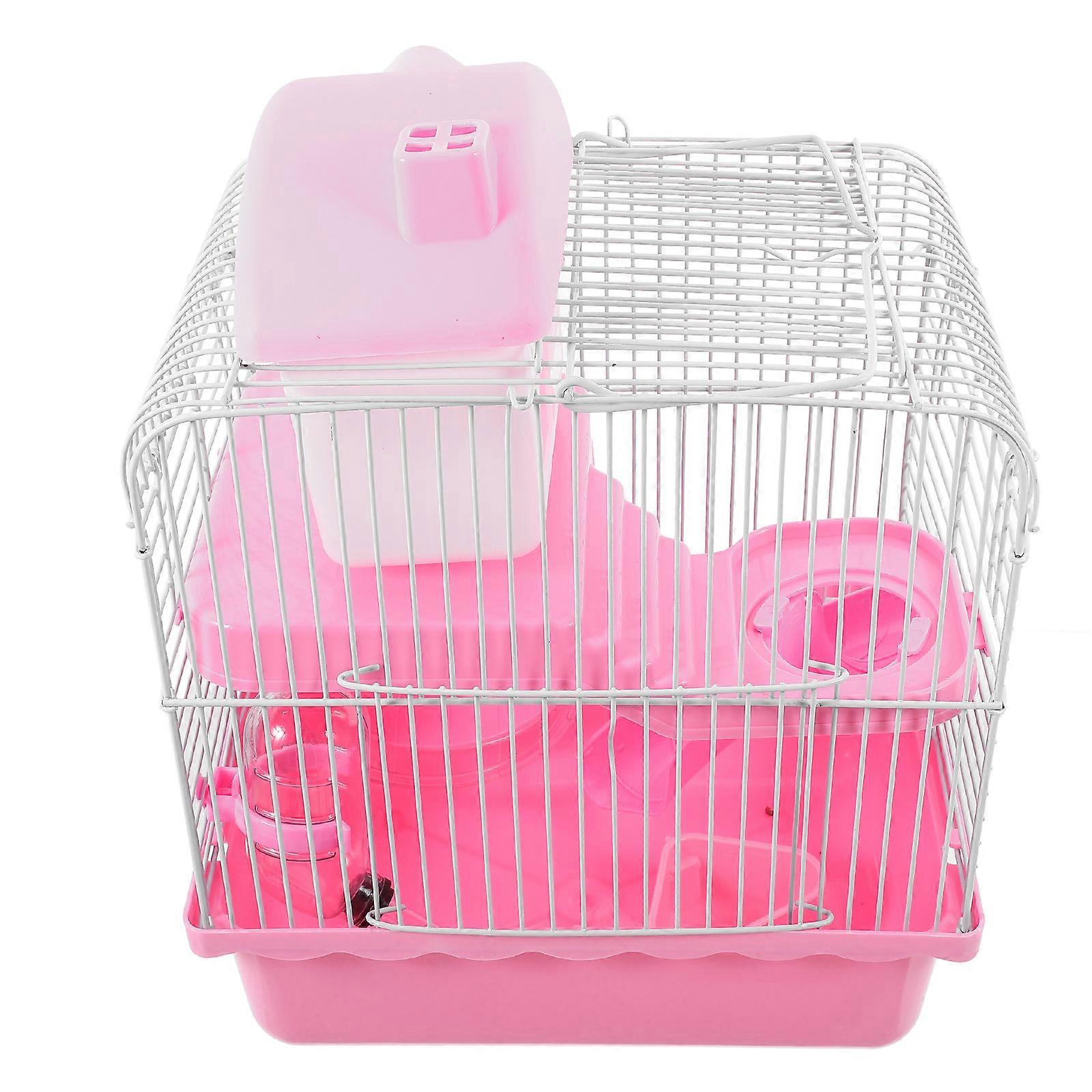 Hamster Large Cage Rat Cage with Double Layer Structure for Pets 2Pcs