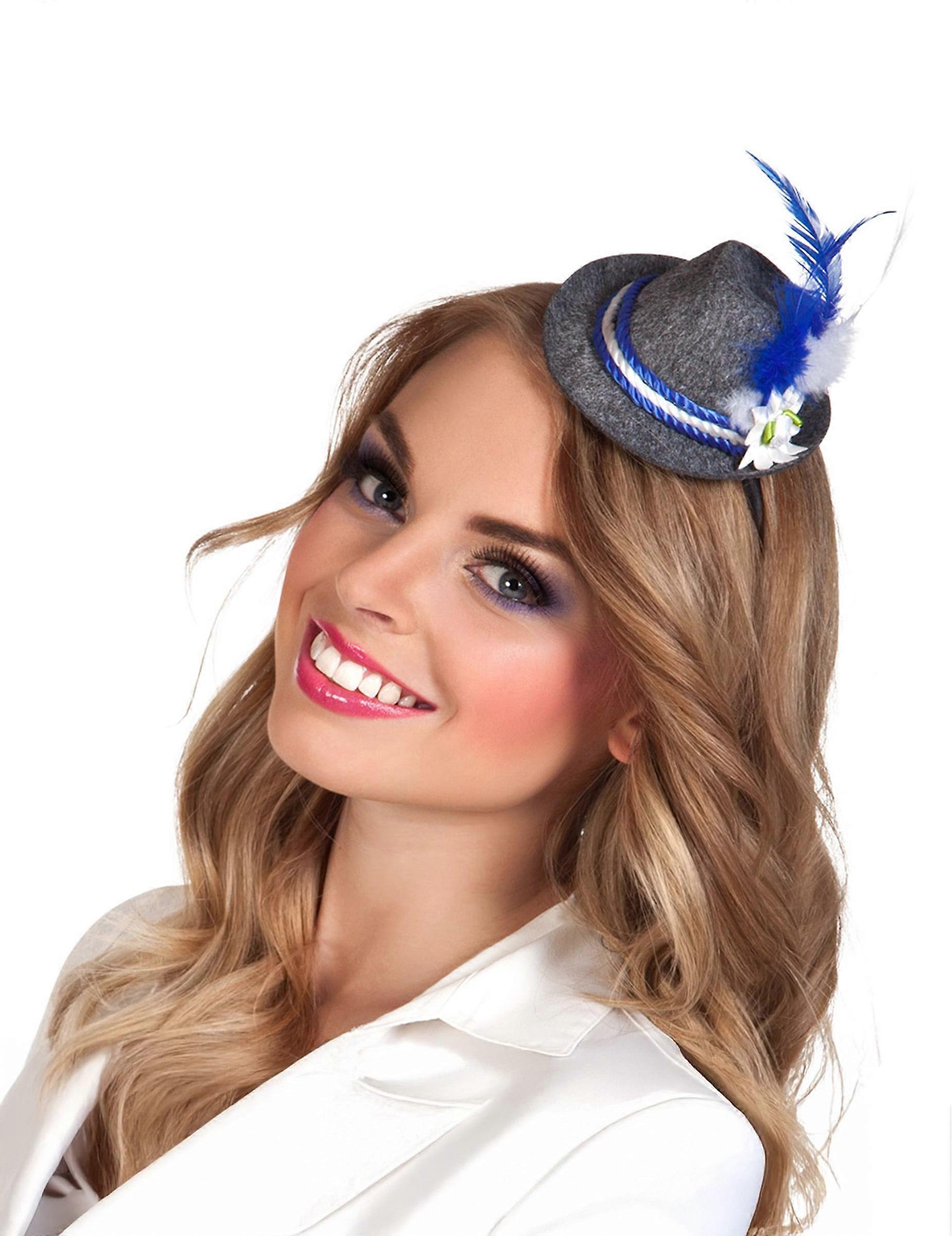 Mini Bavarian hat with feather for adults
