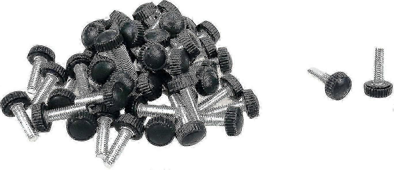 M6 20mm Knurled Thumb Screws Threaded Grip Knobs 50 Pack