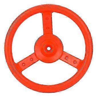 Playground Steering Wheel Toy, Red Plastic, for Kids Outdoor Swing Set